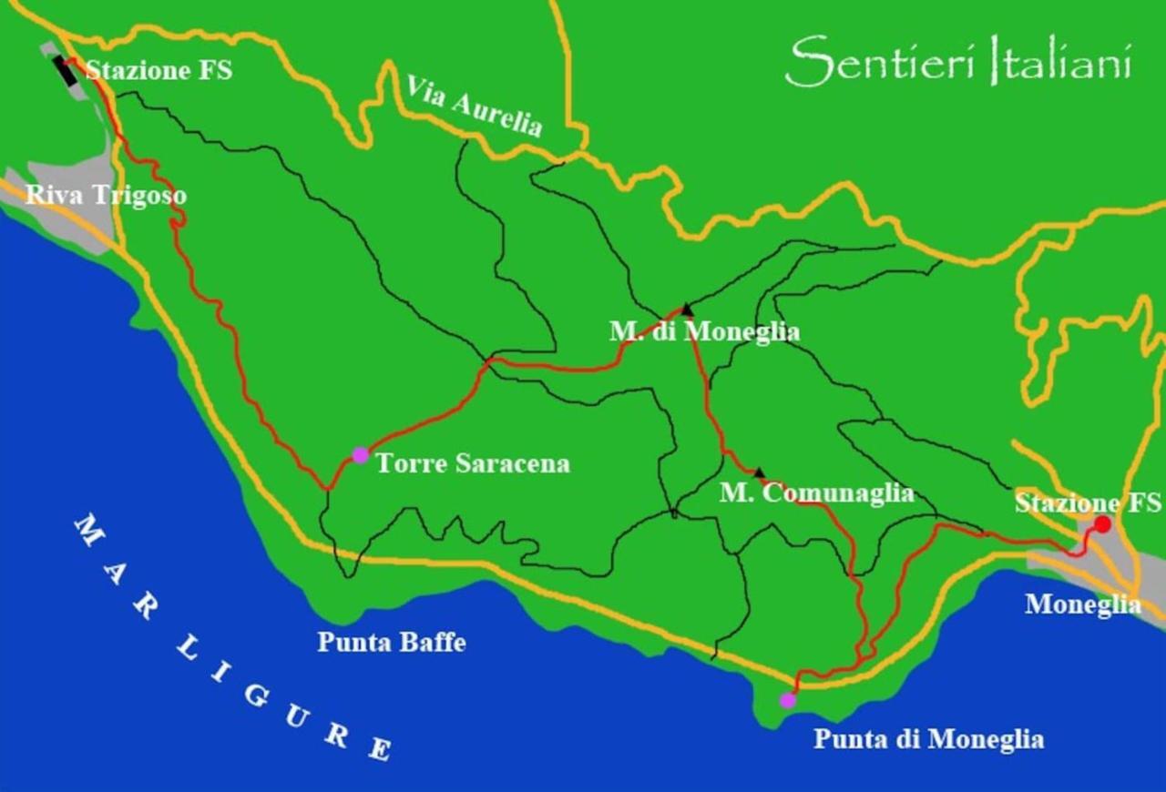 Appartamento Taggiasca A Riva Trigoso Sestri Levante Kültér fotó